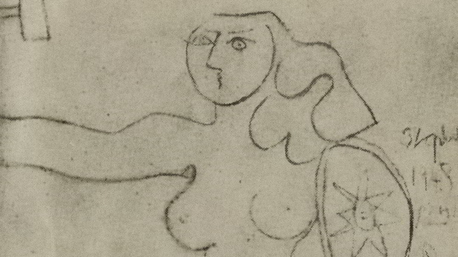 Zdjęcie dla kartki: Picasso maluje warszawską Syrenkę